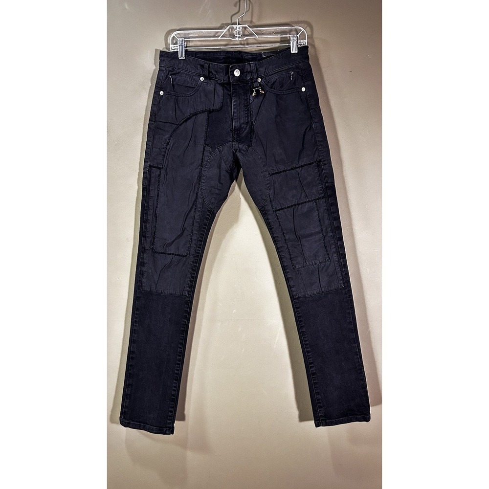 1017 Alyx 9SM Slim Fit Black Jeans Sz 32x30 Skater Utility Streetwear Distressed